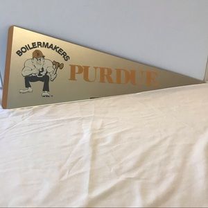 Purdue Boilermakers acrylic mirrored pennant